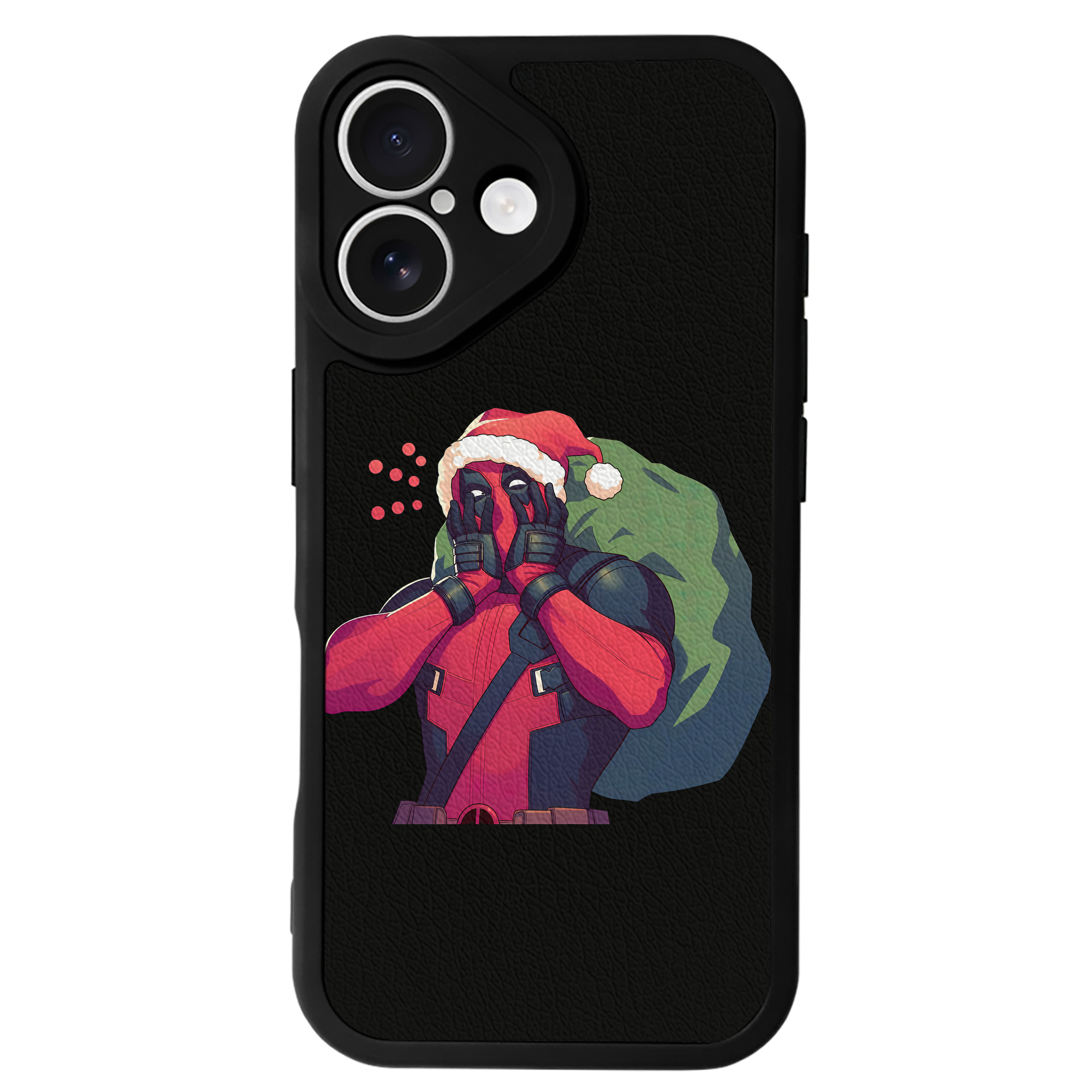 （画像用） Deadpool デッドプール 【iPhone 16シリーズ対応】シリコンスマホケース（レザー調） 材質：シリコン